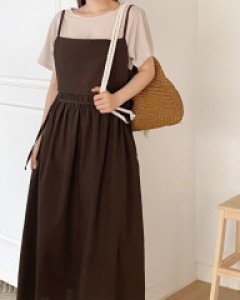 Ganirun bowknot Bustier Long Dress