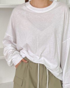 [EVELLET] Louiso Basic Sweatshirt T-shirt