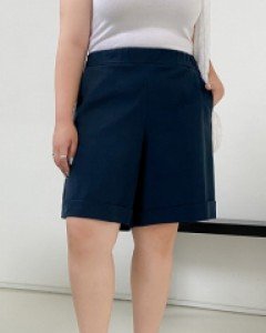 [EVELLET]Meunin Linen Pedal pushers Waistband Pants