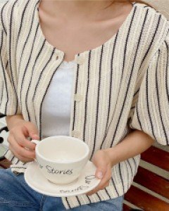 [EVELLET] Roughteen ST Knit Cardigan