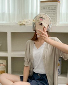 [EVELLET] Hirudin Wave Cardigan