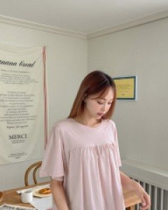 [EVELLET] Comelin Frill wing T-shirt