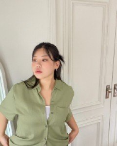 [EVELLET] Lumodin Linen Pocket Basic Shirt