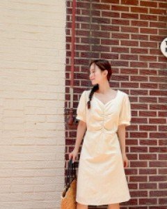 Yoeven bowknot shirring Dress