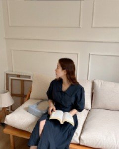 Halloween bowknot button dress