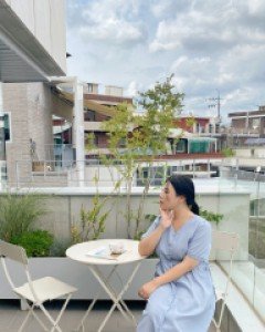 [EVELLET] Helliju bowknot shirring Long Dress