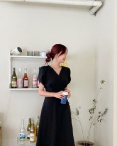 [EVELLET] Senryuvel wrap Long Dress