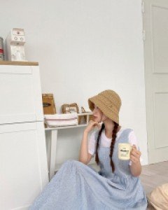 Limoden Tiered Suspender Long Dress