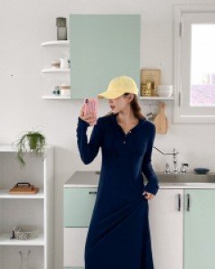 [EVELLET] Ozelti Hood Long Dress