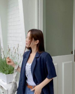 Rihardy Linen Double-button Jacket