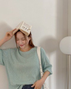 Perah Ribbed Basic T-shirt