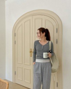 Dedir Semi Bootcut Waistband Pants