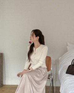 [EVELLET] Rochella Satin Flare Skirt