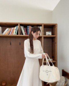 [EVELLET] Pleu Bunto Waistband Flare Long Skirt