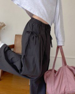 Peruvian Bowknot Wide Waistband Pants
