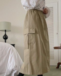 Brevi Cargo Long Skirt