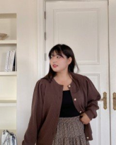Lacud Ribbed pearl Cardigan