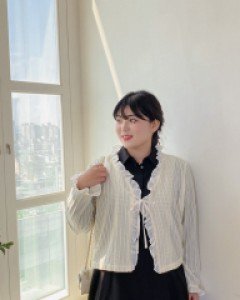 Bdiel Frill bowknot Cardigan