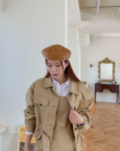 [EVELLET] Hardys Belt Cotton Jacket