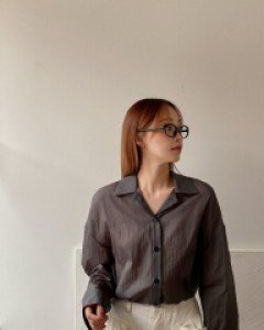 Illisha See-through look Wrinkle Blouse