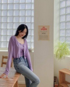 Codeven Slim Flared Denim Pants