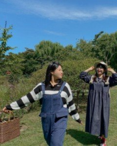 Keldir Pocket Denim Overalls