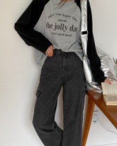 Bentille Wide Cargo Denim Pants