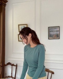 [EVELLET] Ramidelle Basic Span T-shirt