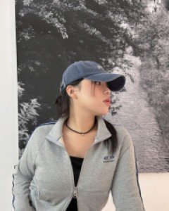 Steho Contrast Juri two-way zip up