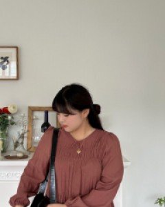 Eburen Shirring Long Dress