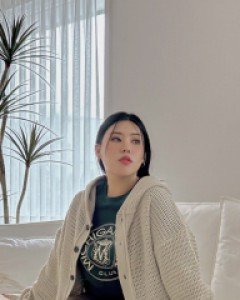 Rotisu Hood Knit Cardigan