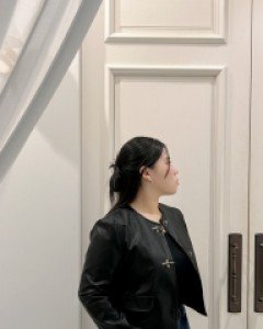 Kerinder Semi-Cropped Leather Jacket