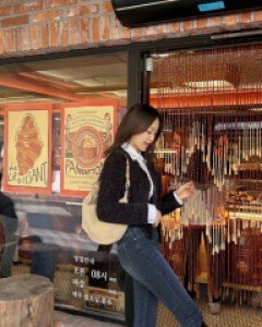 Radiha Slim Straight Denim Pants