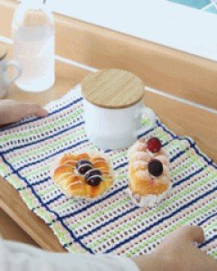 마이키친 테이블 매트 ★테이블매트,식탁매트,뜨개소품,타조20수★