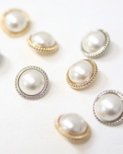앤틱 진주 단추 (1set-2개) /니뜨,단추,앤틱단추,진주단추,가방장식,가방단추,장식단추,의류단추,뜨개단추,파우치단추,단추부자재