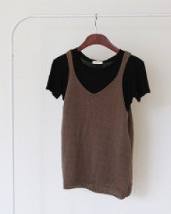 샌디에 뷔스티에  ★니뜨,뜨개가디건,뜨개조끼,뜨개베스트,나시니트,간절기,간절기니트,레이어드,모어★