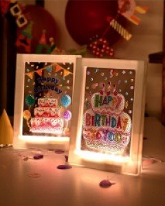 생일 LED 보석십자수  /무드등,다이아몬드페인팅,큐빅십자수,LED,액자형,취미생활,구슬,비즈,DIY보석십자수,캐릭터,명화,생일,생일축하,생일선물