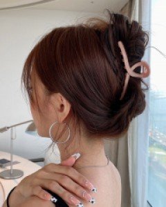 오드리꼬임롱 집게핀