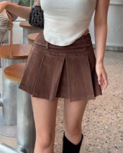 애트런 코듀로이 로우핏 스커트