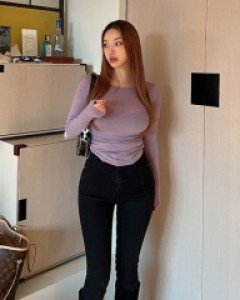 라틴오 양셔링 시스루 티셔츠