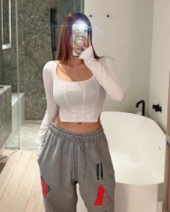 베디먼 크롭 티셔츠