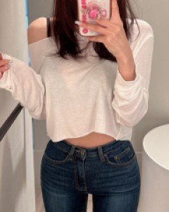 스윌 크롭 티셔츠