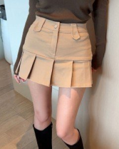 벨터 플리츠 스커트