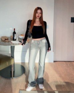 렌티 로우핏 부츠컷팬츠