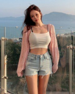 피안 크롭 니트 볼레로