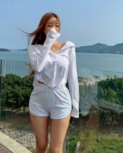 드로우 후드 티셔츠