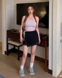 네티스 밴딩 랩 치마바지