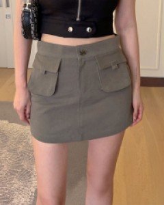 다이콘 카고 로우 스커트