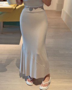 텔러스 밴딩 머메이드 스커트