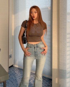 본프 핫픽스 크롭 티셔츠